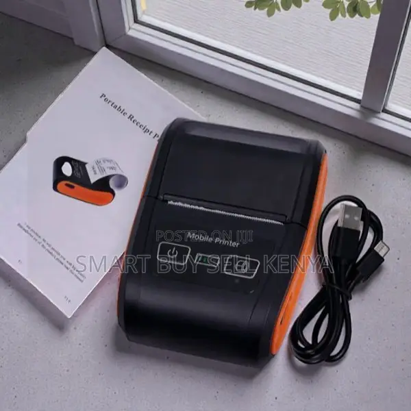 Portable Receipt Label Barcode Printer 58mm 203dpi Fast Printing