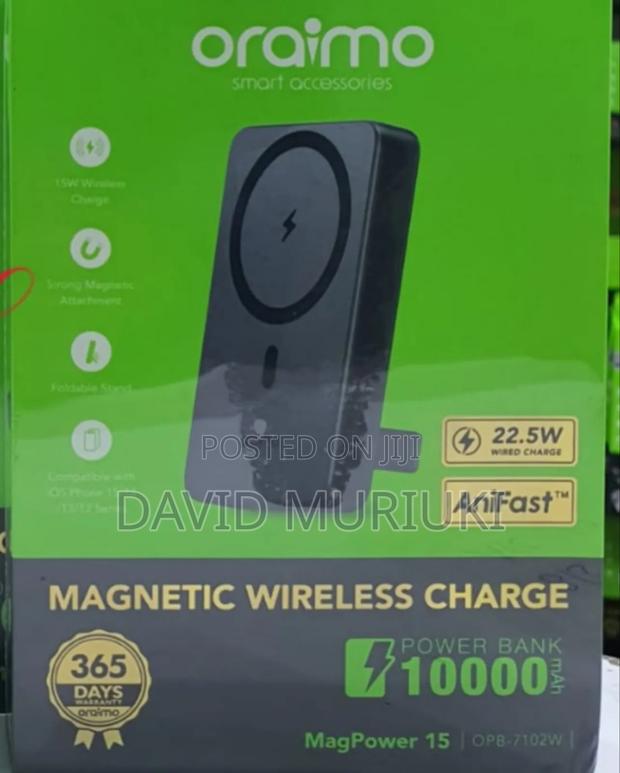 Oraimo Magpower 15 Opb-7102w 10000mah Magnetic Wireless and Wired