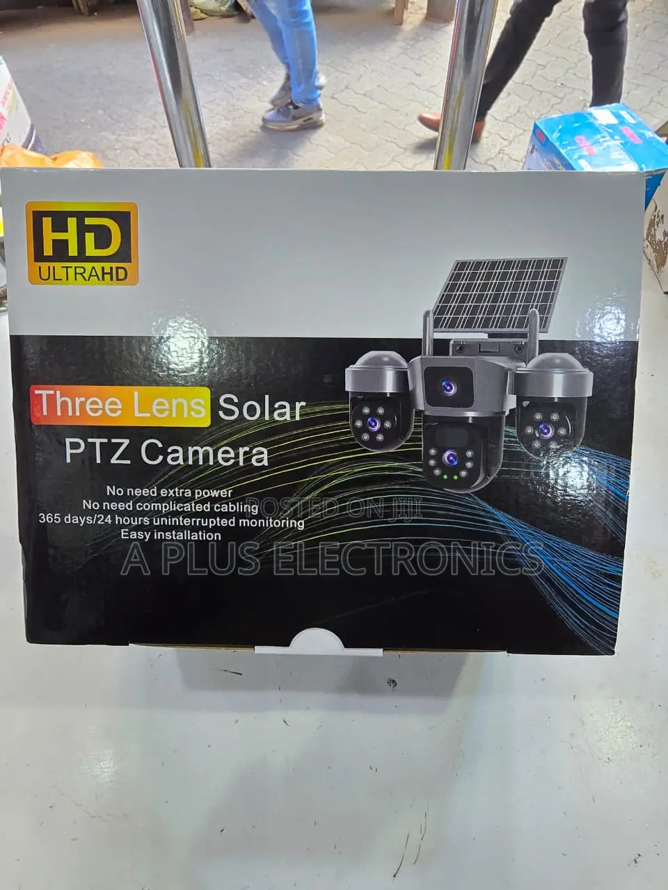 Jj013 Solar 4g 3 Lens Camera
