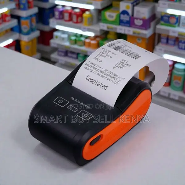 58mm Portable Receipt Label Barcode Printer Bluetooth 90mm/S