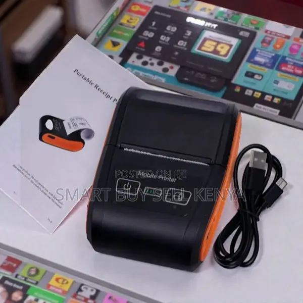 58mm Compact Receipt Label Barcode Printer Usb Bluetooth Android