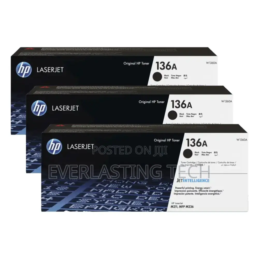 Hp 136a Black Original Laserjet Toner Cartridge (W1360a)