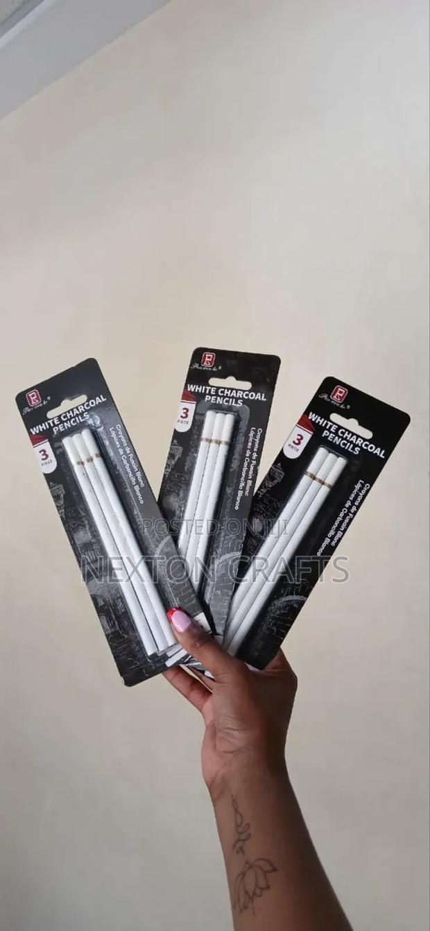 White Charcoal Pencil - main view