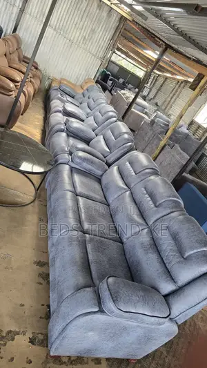 Bold Sturdy 7 Seater Semi Recliner Sofa