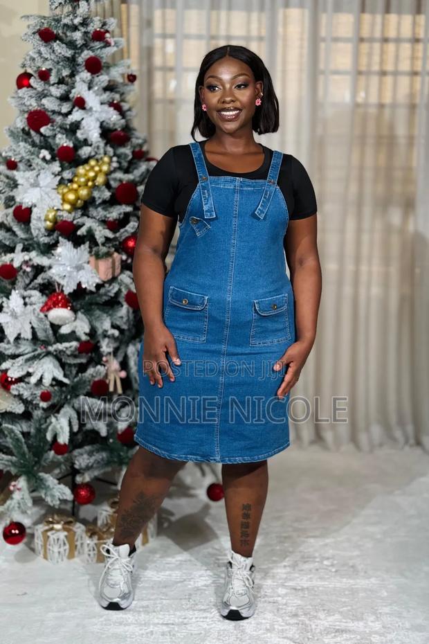 2pc Denim Dungaree Dress - thumbnail 3