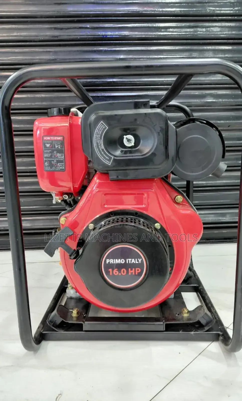 Primo Italy 4" Diesel Water Pump 16hp