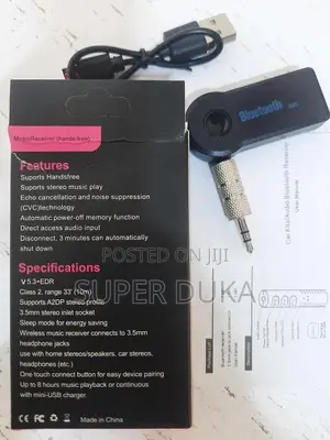 Bluetooth Music Receiver (Hands-Free).Bt 350 Car Wireless Converter