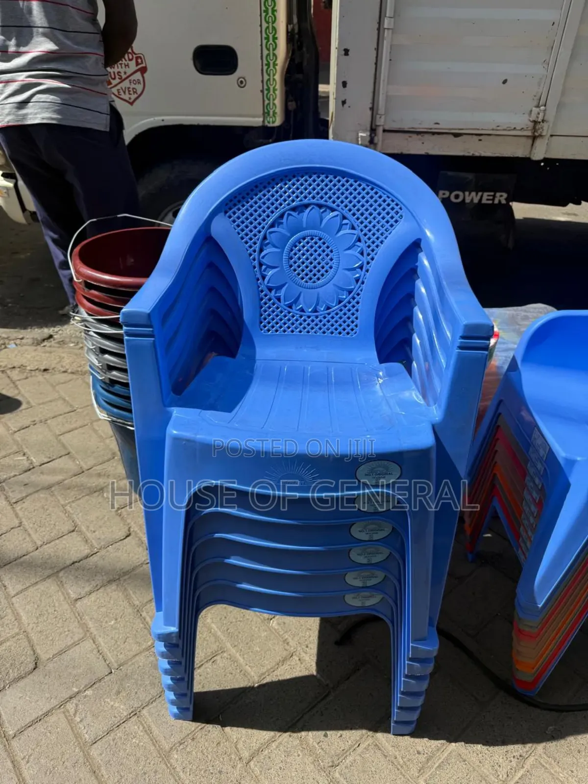 Blue Skyplast Plastic Chair. Good Quality Plastic Chair