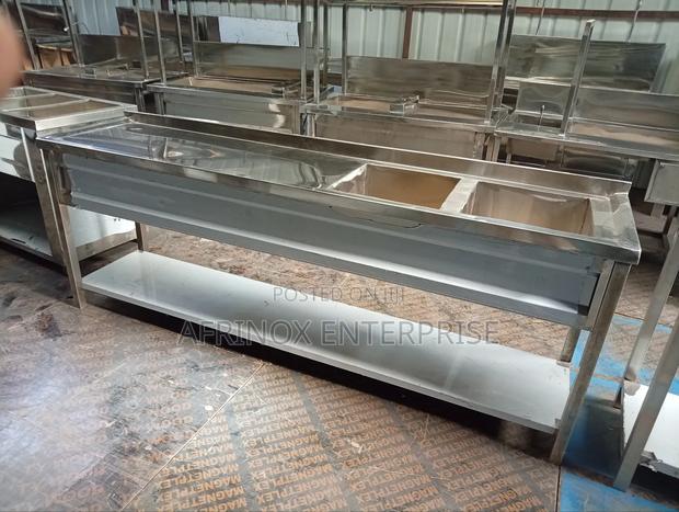 6 Feets Size, Double Bowl Kitchen Sink - main view