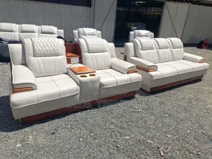 Quality Comfy 5 Seater Semi Recliner Sofa 3,2