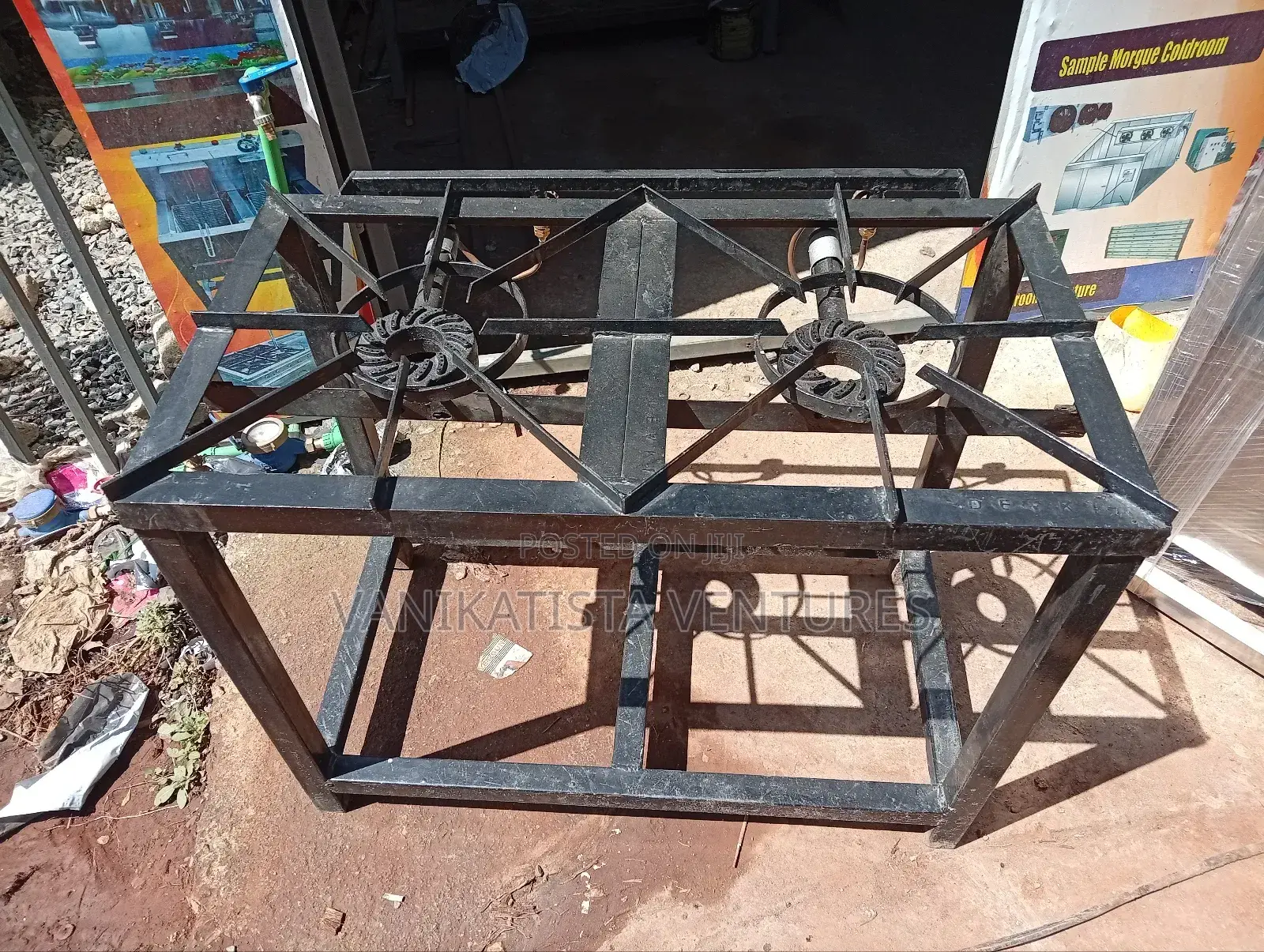 Mild Steel Frame Two-Burner Gas Cooker – Heavy Duty