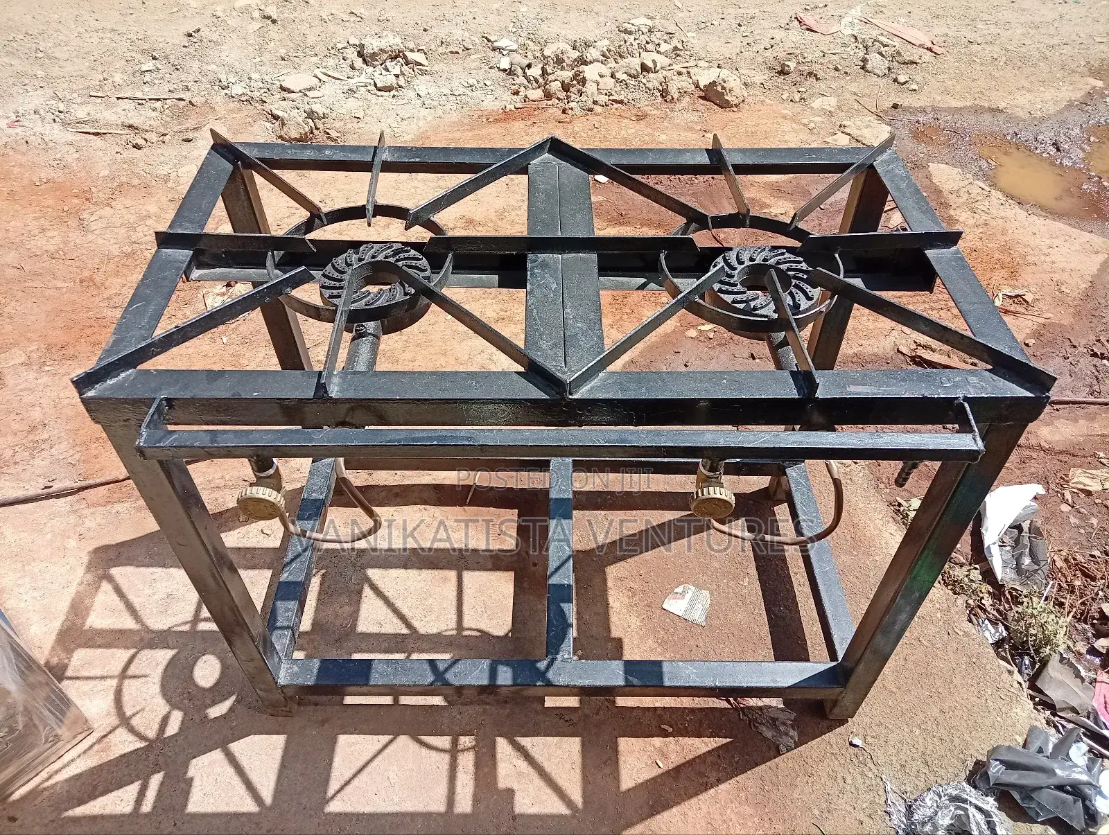 Hot Deal! 2-Burner Gas Cooker – Heavy Mild Steel Frame!