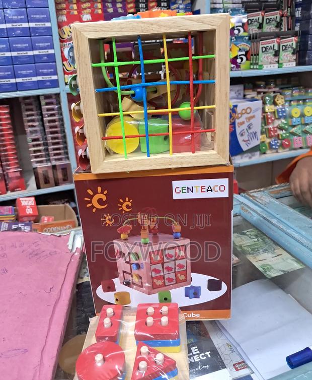 Genteago Wooden Activity Cube, - thumbnail 7