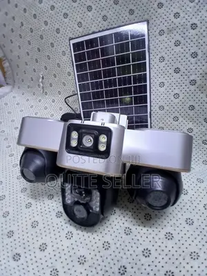 Two-Way Audio Sim Card 6mp Security Tripple Lens Solar Camera