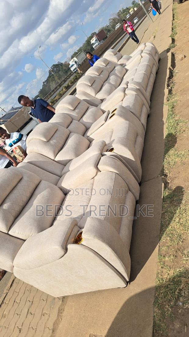 Sophisticated 7 Seater Semi Recliner Sofa