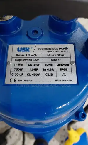 Usk 1hp Submersible Pump 1", 32m Head