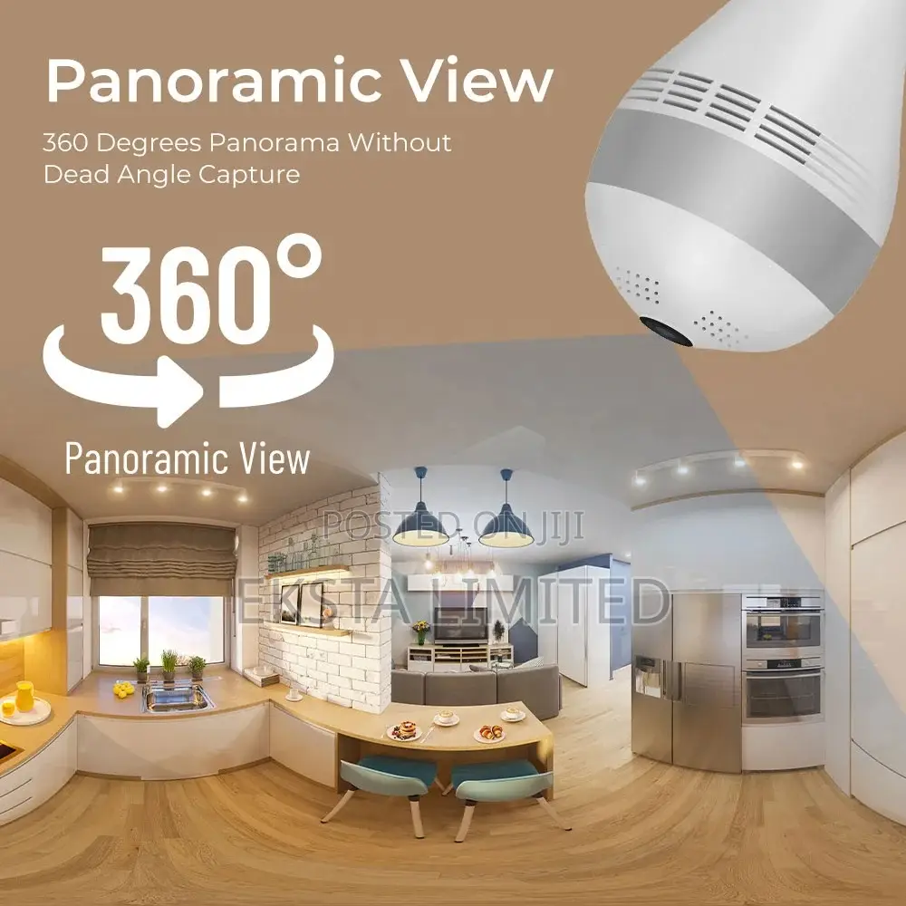 360 Degree Light Bulb Nanny Camera
