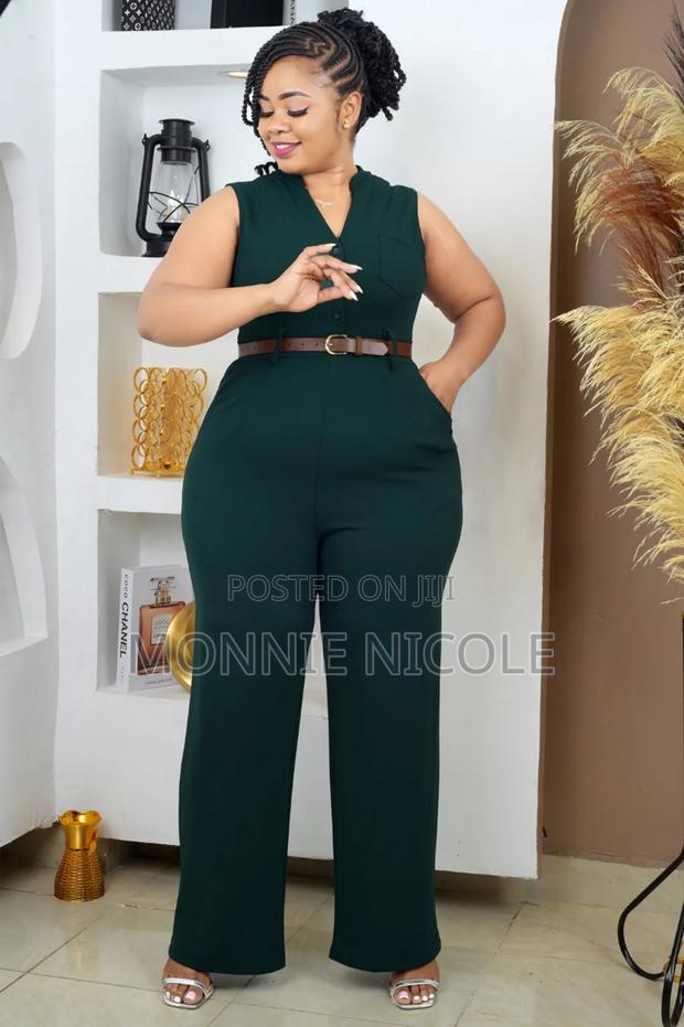 Classy Sleeveless Jumpsuit - thumbnail 3