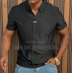 New Button-Less Men T-Shirts Sizes M-2xl