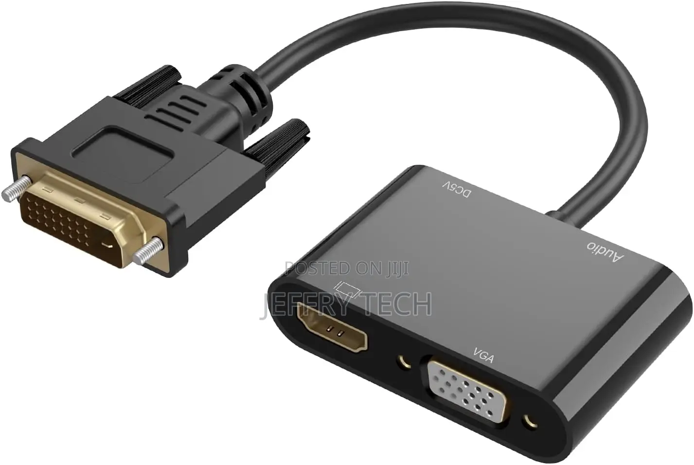 Dvi to Vga Hdmi Adapter, Dual Display Dvi to Hdmi Vga Splitter Convert