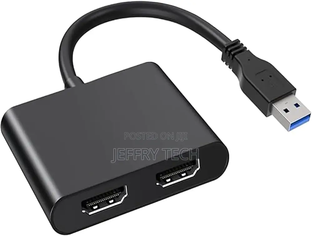 Usb 3.0 to Dual Hdmi Adapter, 2-in-1 Extender for Extended or Mirrored
