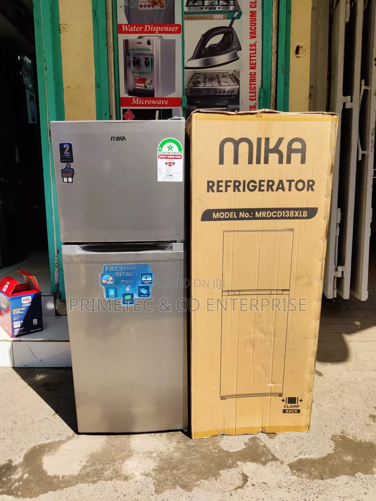 Mika Fridge Double Door 138litres
