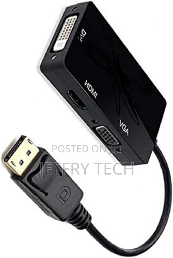 Displayport to Hdmi - Dvi- Vga 3 in 1 Multi Function Cable Adapter - main view