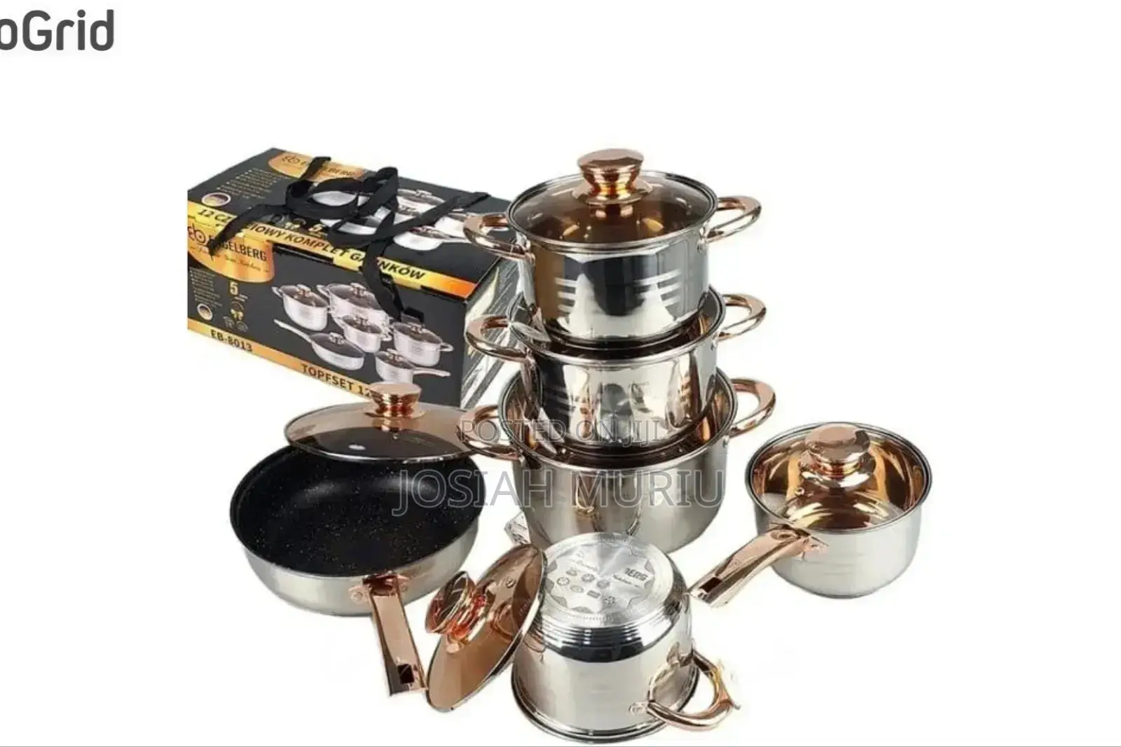 *Engelberg 12pc Stainless Steel Cookware Set*
*