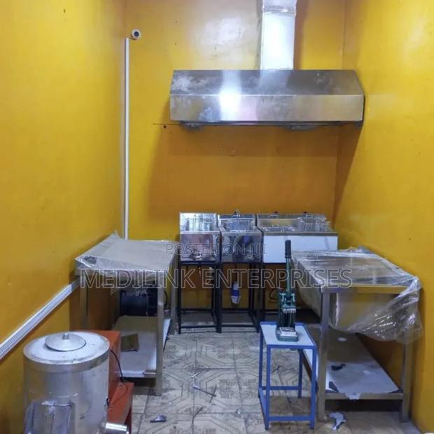 Simple Stainless Steel Commercial Kitchen