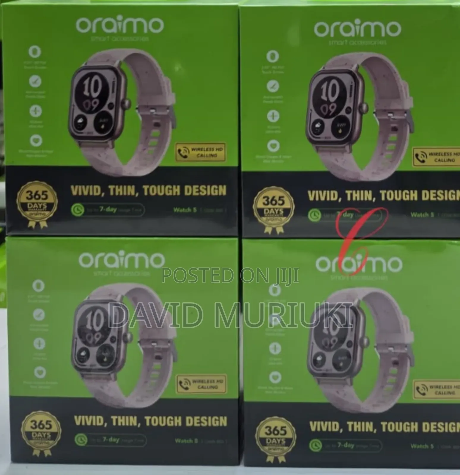 Oraimo Watch 5 Osw-805 2.01" Hd Panda Glass 1atm Smart Watch