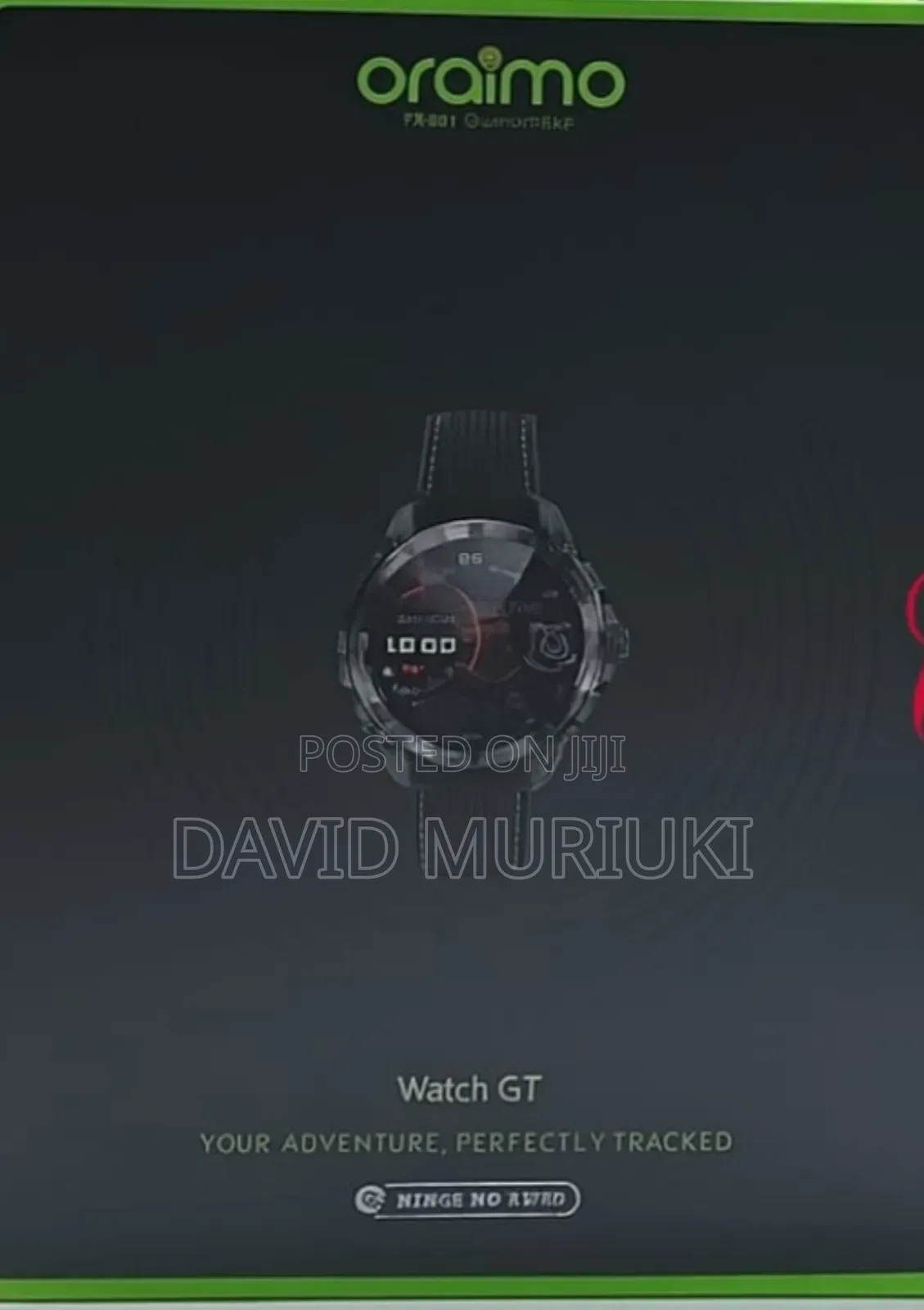 Oraimo Watch Gt Osw-852h 1.43" Amoled 3atm GPS Smart Watch