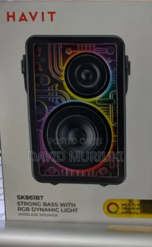 Havit Sk861bt Strong Bass With RGB Dynamic Light Wireless Speaker