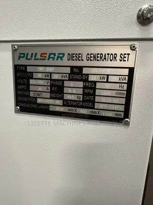 Pulsar 28kva 3 Phase Water Cooled Diesel Generator 4 Piston