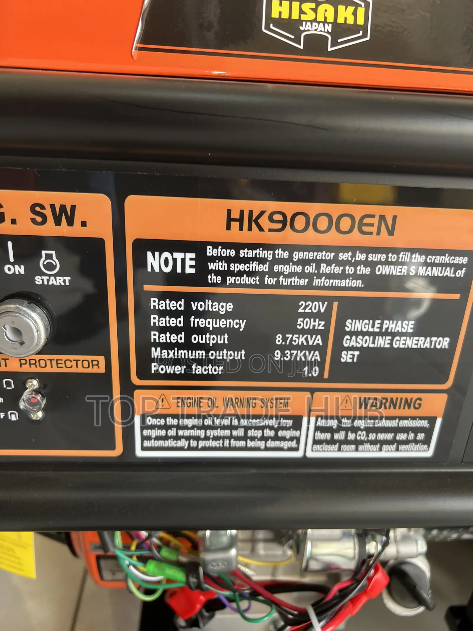 Robust Hk9000en Hisaki Japan Petrol Generator 10kva - Single Phase
