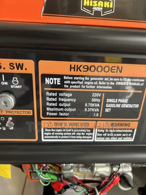 Robust Hk9000en Hisaki Japan Petrol Generator 10kva - Single Phase