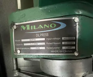 Mop75 Milano Oil Press Machine 1500kg/Day - 7.5hp Three Phase Motor