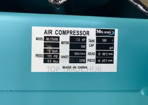 Ml7500b Milano Italia Electric Air Compressor 500l 7.5hp (Three Phase)