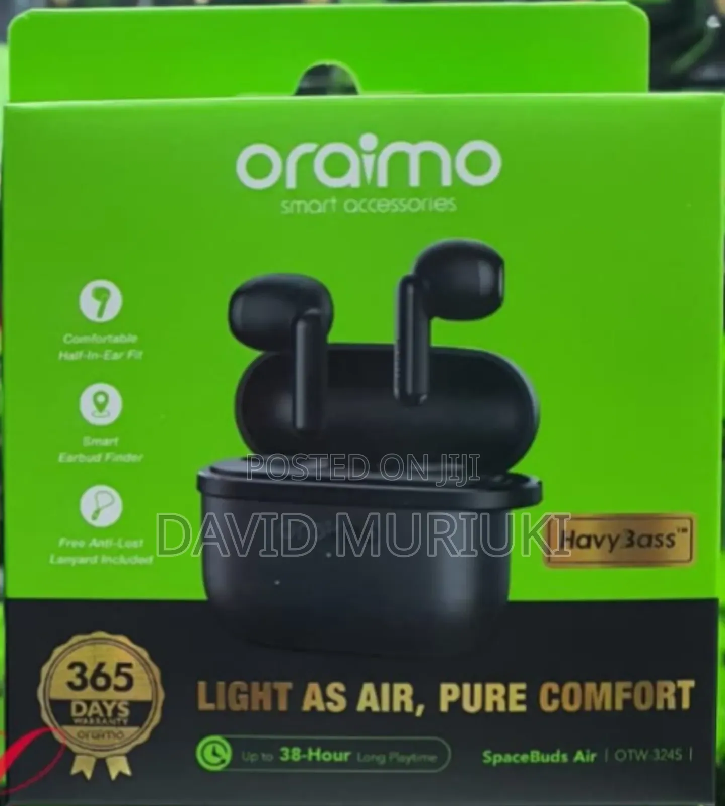 Oraimo Spacebuds Air Otw-324s *38 Hours* Smart Finder