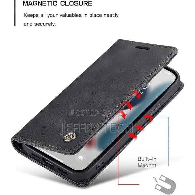 Chocoyi Leather Case for iPhone 13 Mini, Protective Pu Leather Wallet