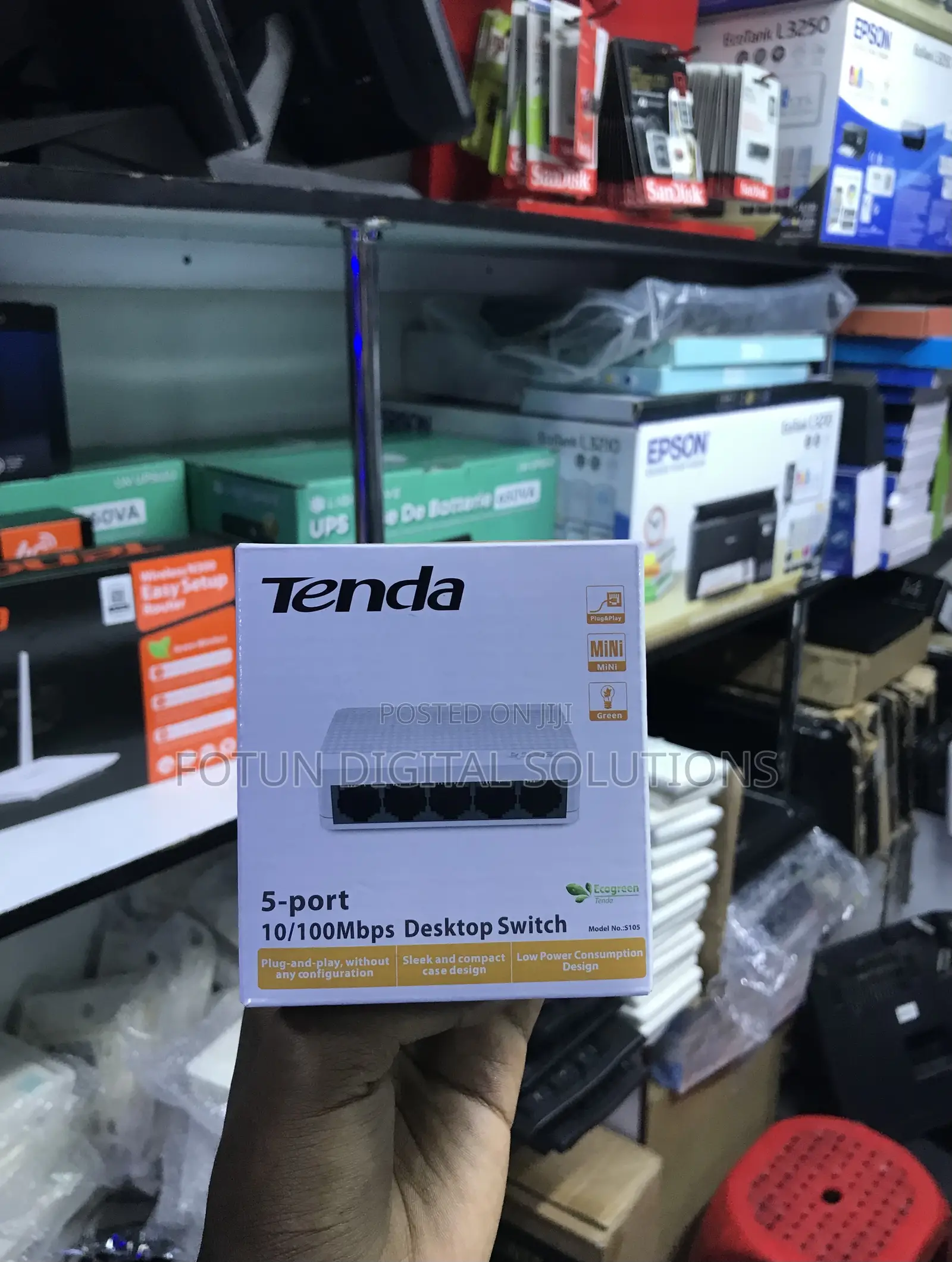 Tenda 5-Port Desktop Switch - For Soho Small Business