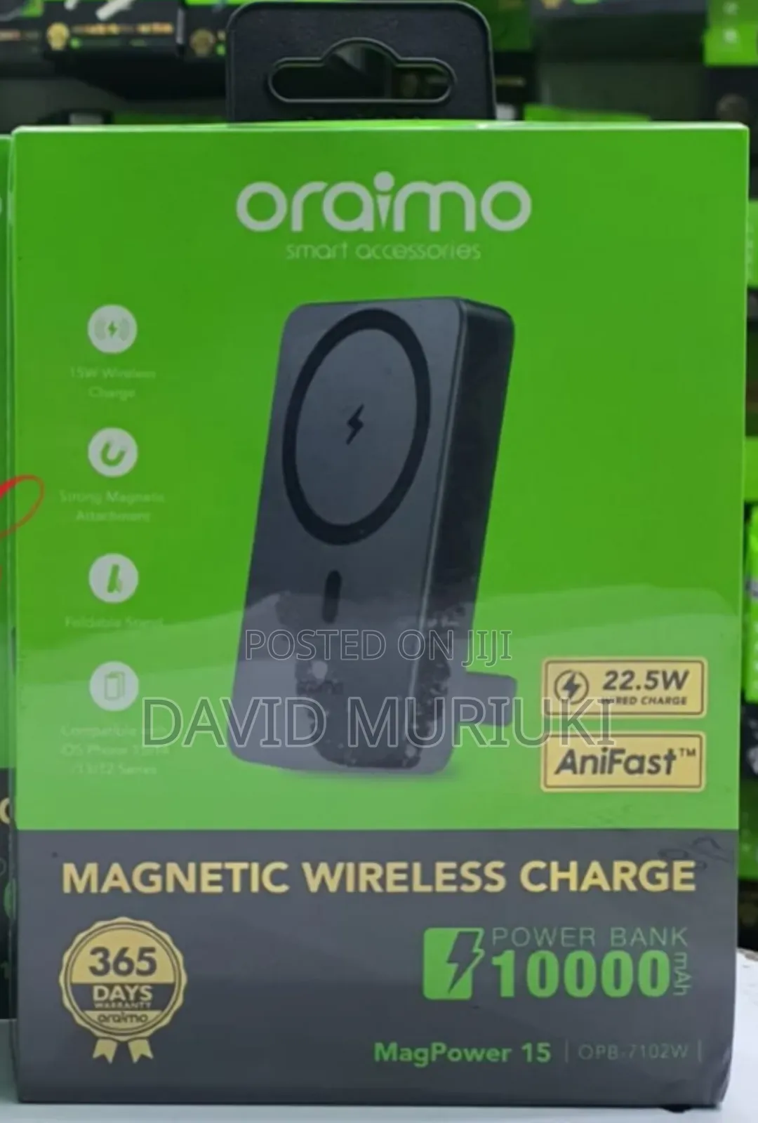 Oraimo Magpower 15 Opb-7102w 10000mah Magnetic Wireless