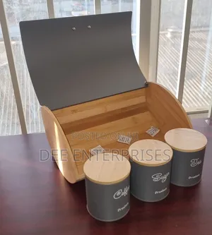 35cmx25cm Hemisphere Bamboo Bread Bin