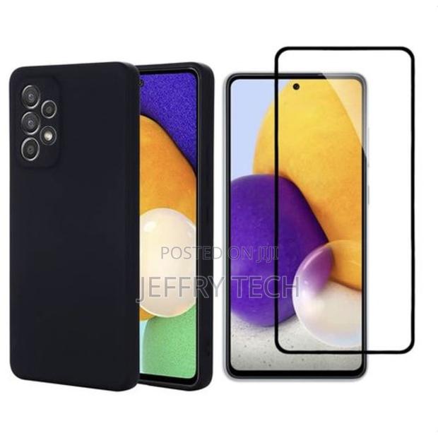 Protective Silicone Case for Samsung Galaxy A73 - 5g + Shockproof - Bl - main view