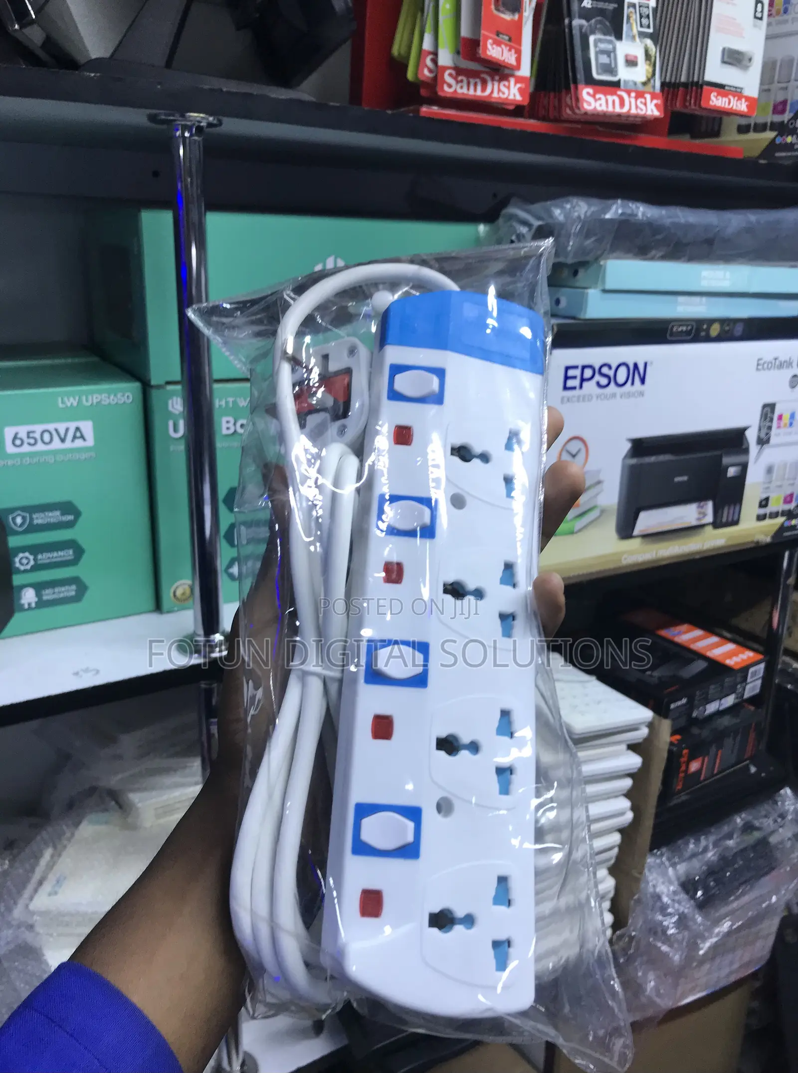Compact 4-Port Power Extension - Travel Portable