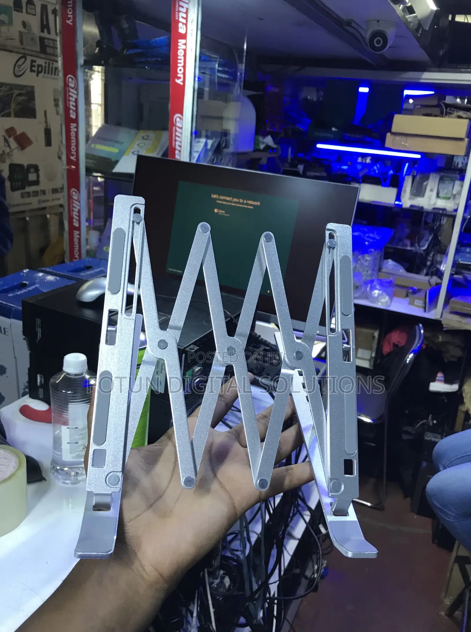Heavy-Duty Foldable Laptop Stand - Stable for Gaming Work