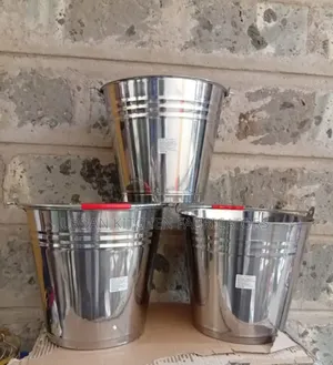 Stainless Steel Buckets 15 Litres.