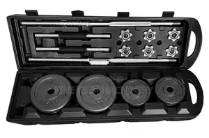 50 Kg Adjustable Cast Iron Barbell and Dumbbells Set