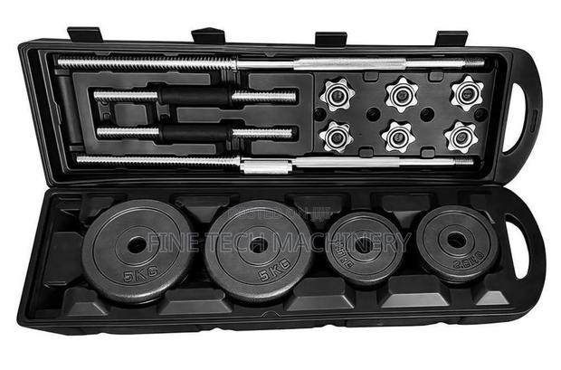 50 Kg Adjustable Cast Iron Barbell and Dumbbells Set