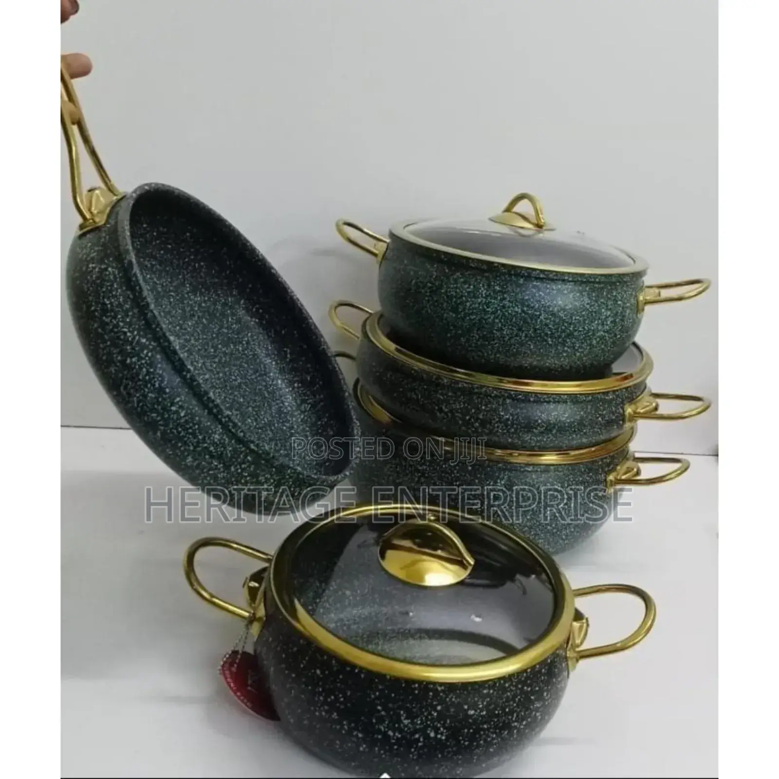 Granite Nonstick Cookware 9pcs
