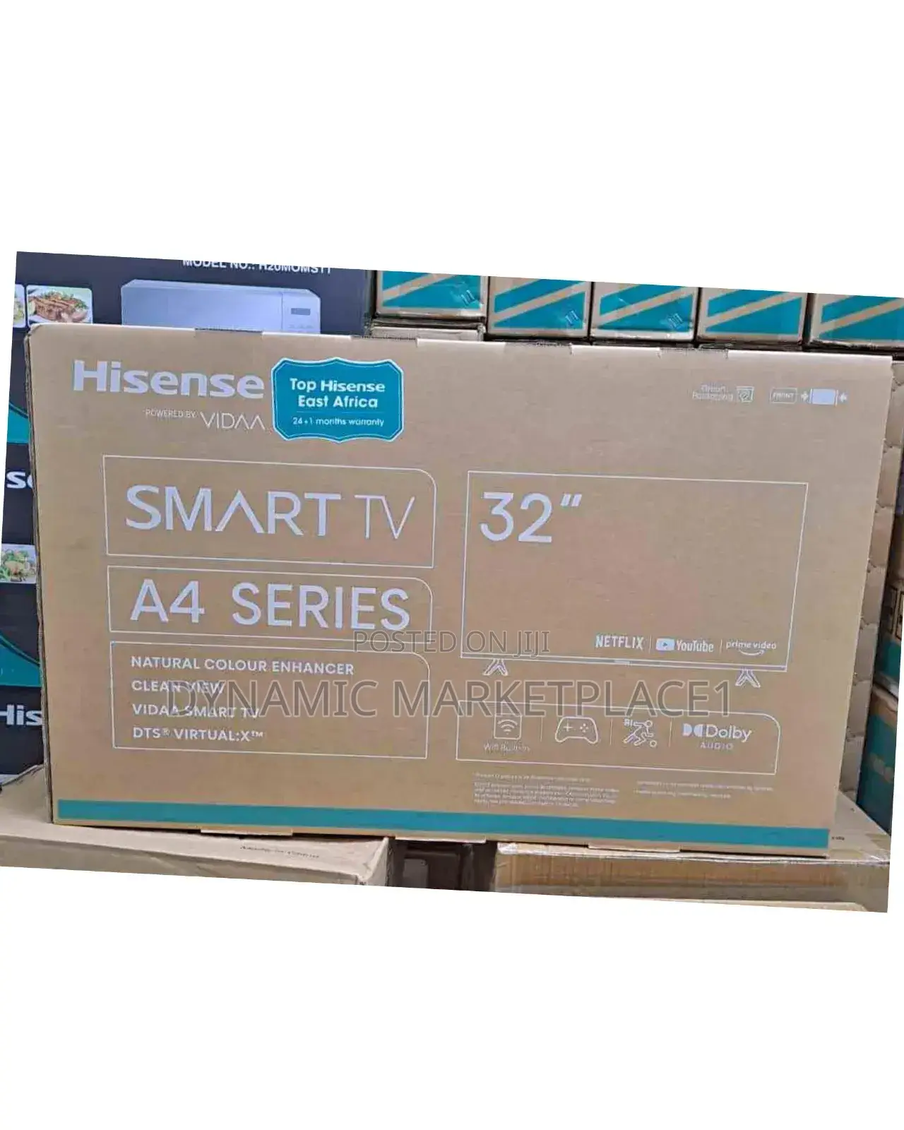 Hisense 32" Smart Frameless Tv (Netflix, Youtube, Wifi Bluetooth)